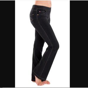 NWT PajamaJeans Black Bootcut Denim M (8-10)